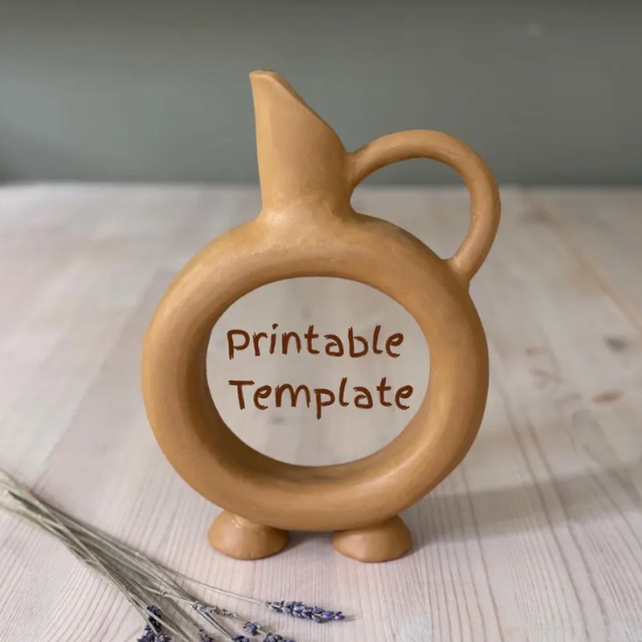 Hittite Wine Pitcher Template