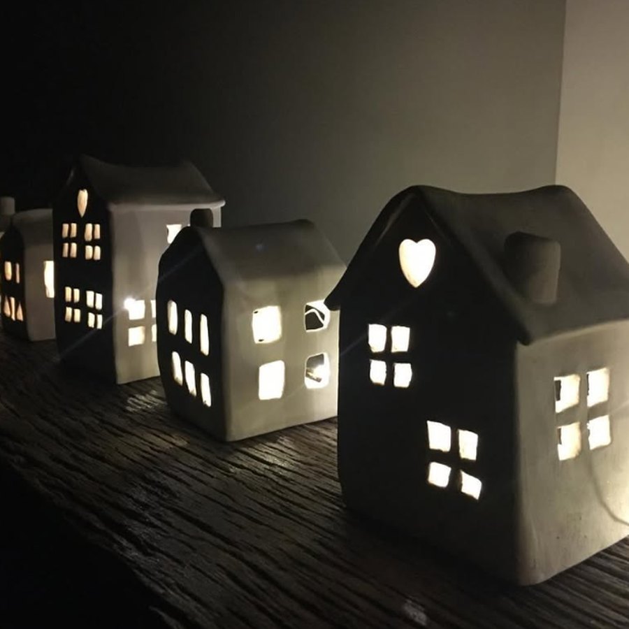 Ceramic Tea-Light Houses