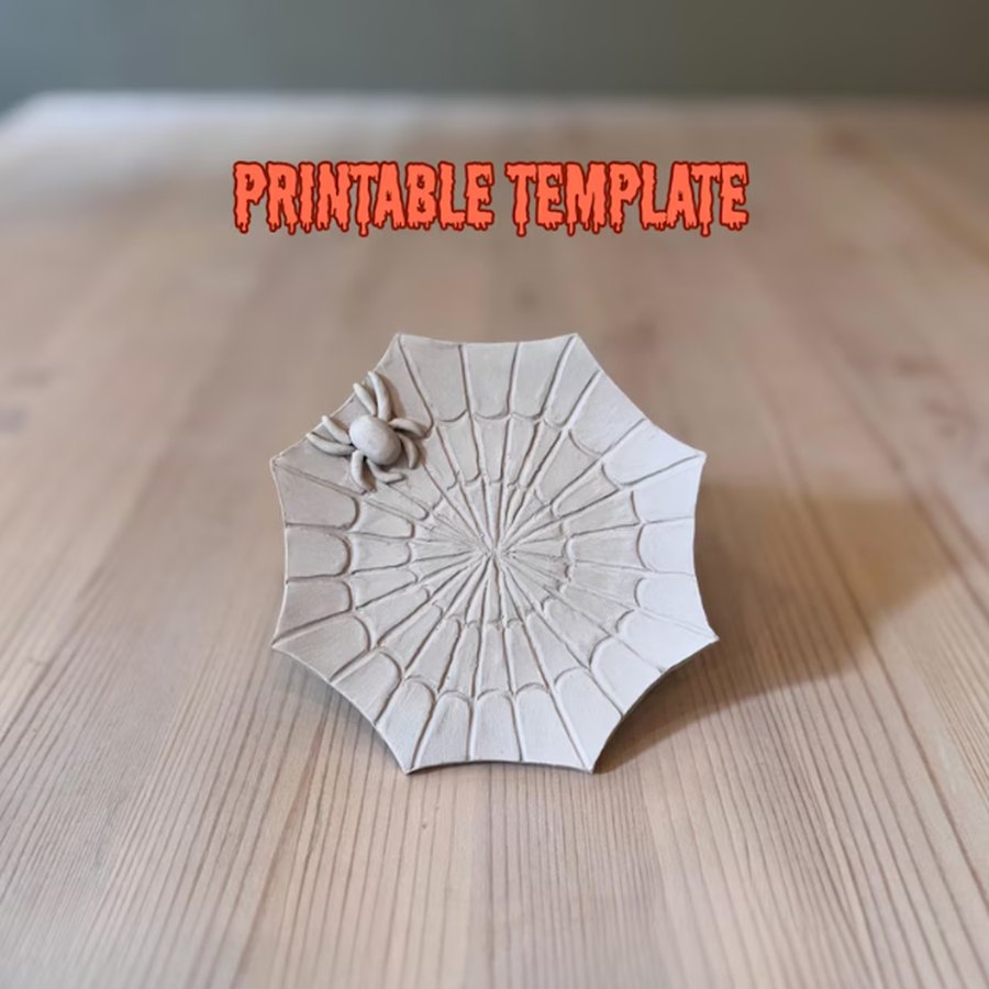 Spider Web Dish Template